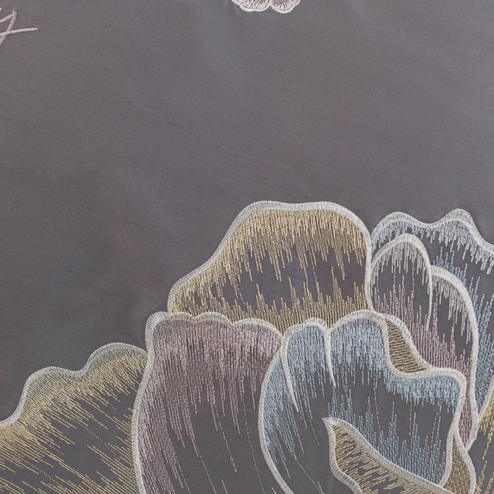 91家纺网 家纺一手货源 找家纺 登登家纺 2025新款A类长绒棉刺绣四件套-华尔兹 华尔兹-灰