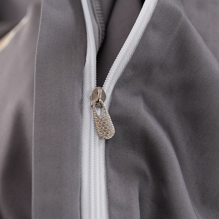 91家纺网 家纺一手货源 找家纺 登登家纺 2025新款A类长绒棉刺绣四件套-华尔兹 华尔兹-灰