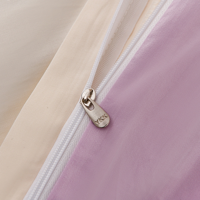 91家纺网 家纺一手货源 找家纺 登登家纺 2025新款A类长绒棉刺绣四件套-风铃 风铃-白紫