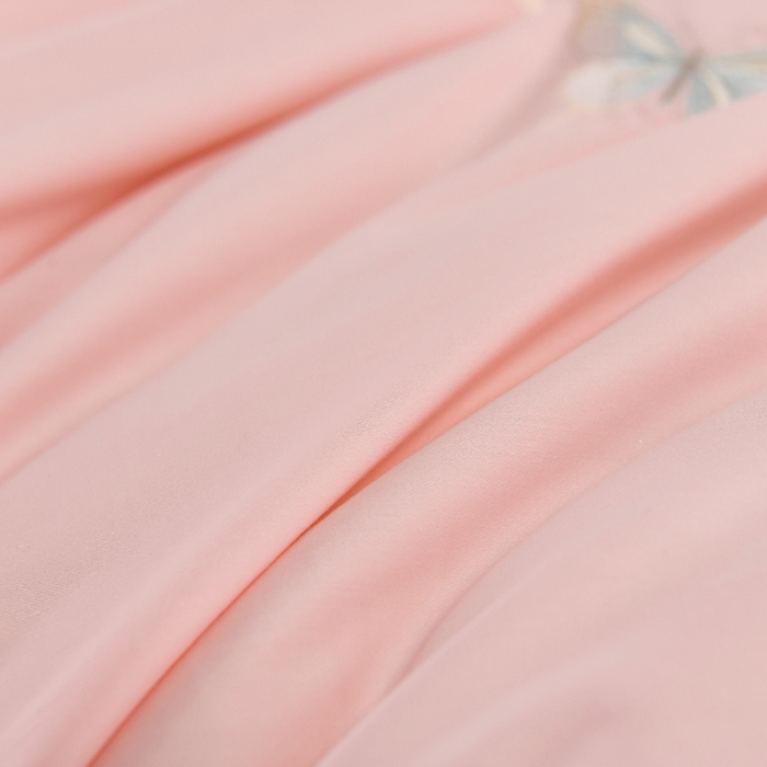 91家纺网 家纺一手货源 找家纺 登登家纺 2025新款A类长绒棉刺绣四件套-风铃 风铃-粉