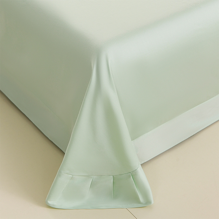 91家纺网 家纺一手货源 找家纺 登登家纺 2025新款A类长绒棉刺绣四件套-华尔兹 华尔兹-青