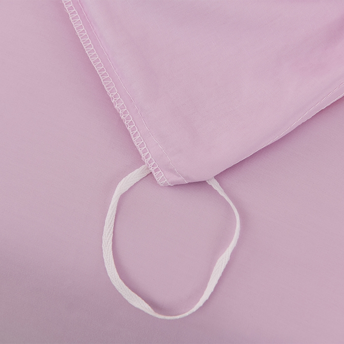 91家纺网 家纺一手货源 找家纺 登登家纺 2025新款A类长绒棉刺绣四件套-风铃 风铃-粉紫