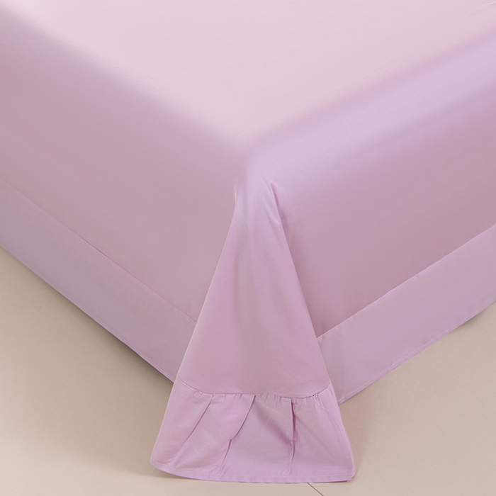 91家纺网 家纺一手货源 找家纺 登登家纺 2025新款A类长绒棉刺绣四件套-华尔兹 华尔兹-紫