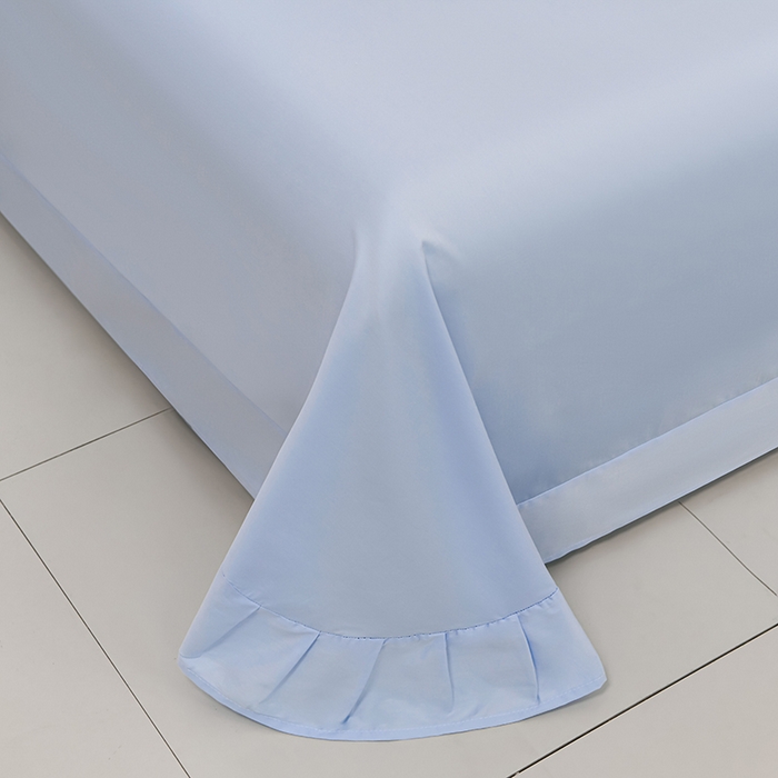 91家纺网 家纺一手货源 找家纺 登登家纺 2025新款A类长绒棉刺绣四件套-风铃 风铃-蓝