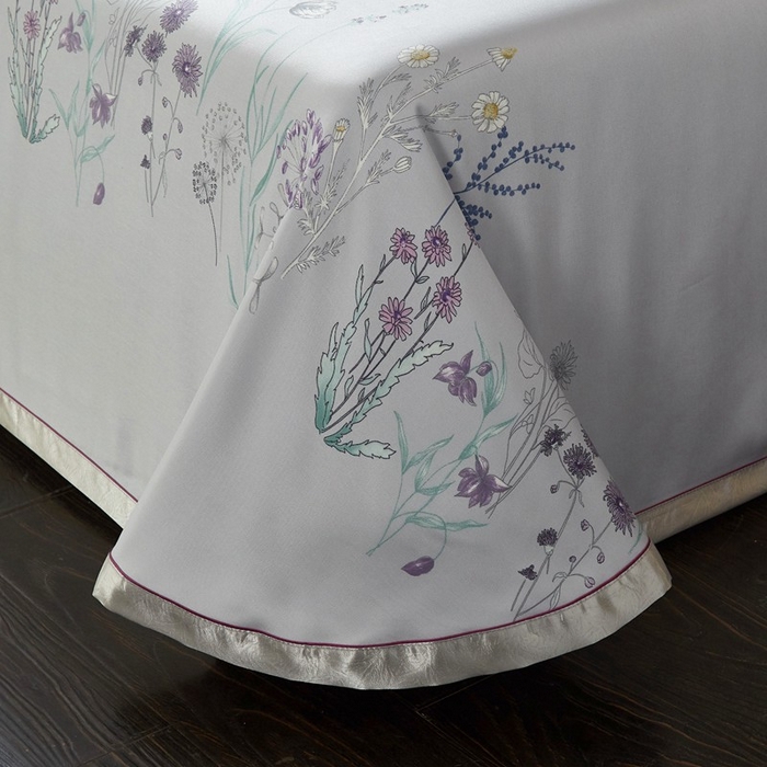 91家纺网 家纺一手货源 找家纺 威克凯丽 2025新款竹语天丝软凉席三件套 微微花语