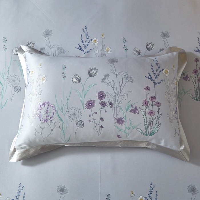 91家纺网 家纺一手货源 找家纺 威克凯丽 2025新款竹语天丝软凉席三件套 微微花语