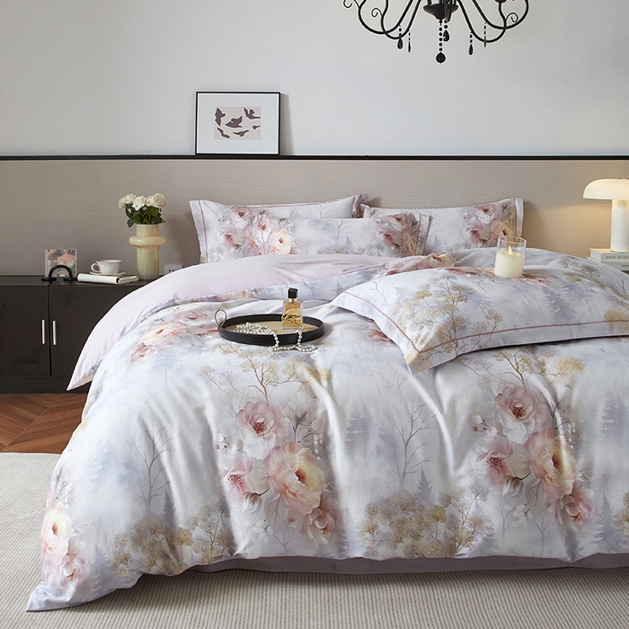 91家纺网 家纺一手货源 找家纺 （总）金纱玉纺家纺 2025数码印花100%棉四件套