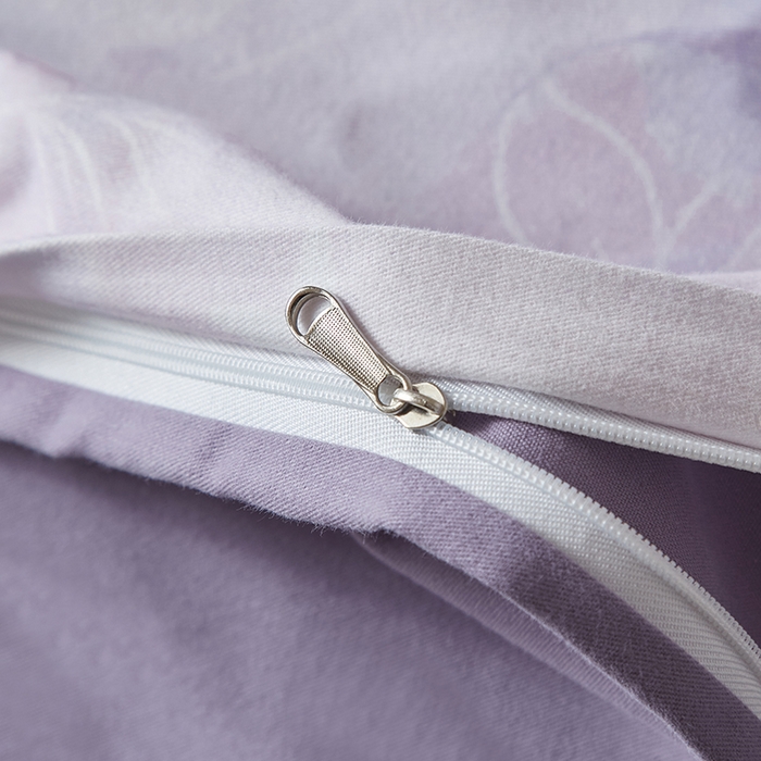 91家纺网 家纺一手货源 找家纺 金纱玉纺家纺 2025数码印花100%棉四件套 雨梦-紫