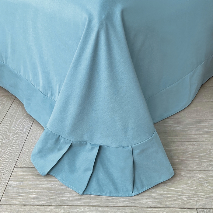 91家纺网 家纺一手货源 找家纺 金纱玉纺家纺 2025数码印花100%棉四件套 新世纪-兰