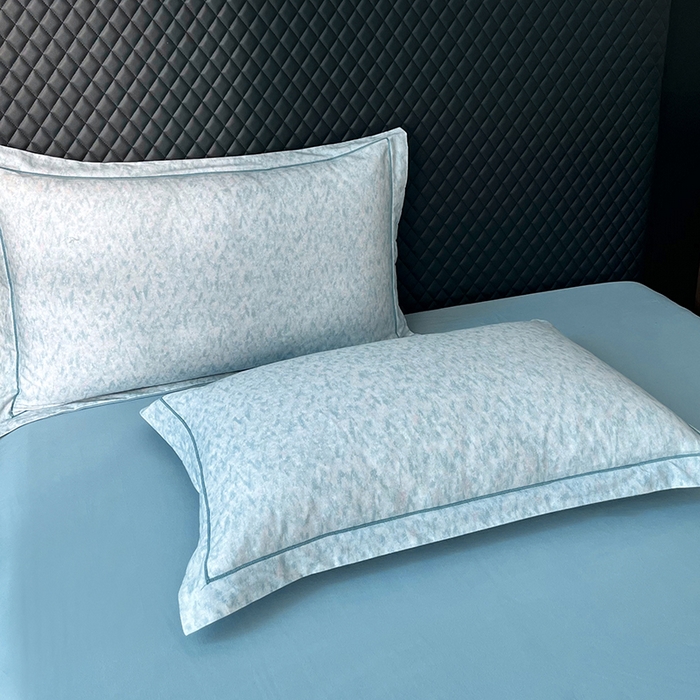 91家纺网 家纺一手货源 找家纺 金纱玉纺家纺 2025数码印花100%棉四件套 新世纪-兰