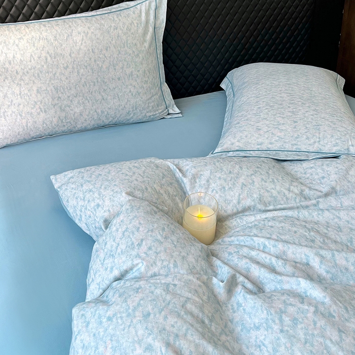 91家纺网 家纺一手货源 找家纺 金纱玉纺家纺 2025数码印花100%棉四件套 新世纪-兰