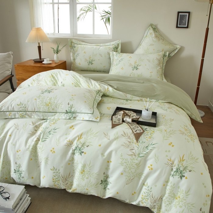 91家纺网 家纺一手货源 找家纺 威克凯丽 2025新款全棉13372系列四件套 莫奈