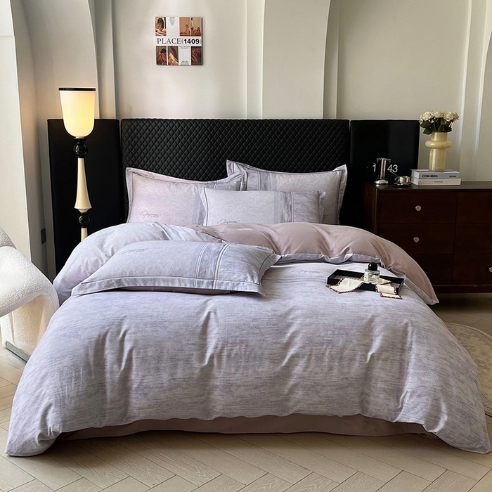 金纱玉纺家纺 2025数码印花100%棉四件套 枕月之梦-紫