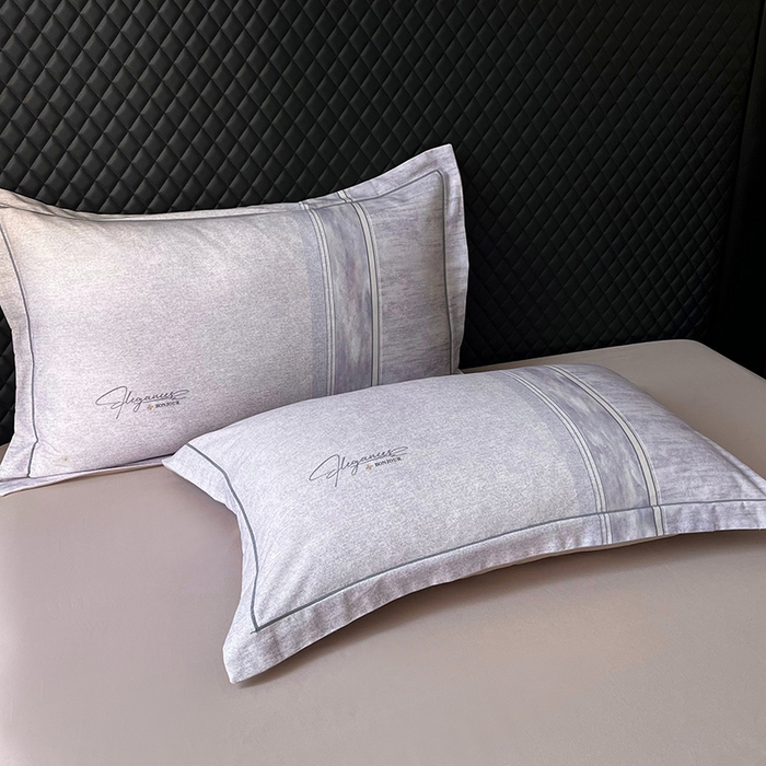 91家纺网 家纺一手货源 找家纺 金纱玉纺家纺 2025数码印花100%棉四件套 枕月之梦-紫