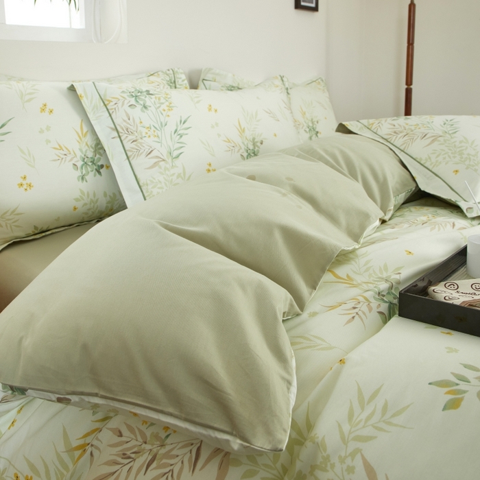 91家纺网 家纺一手货源 找家纺 威克凯丽 2025新款全棉13372系列四件套 莫奈