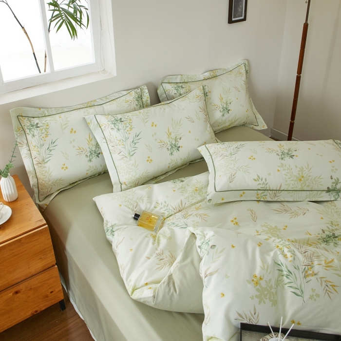 91家纺网 家纺一手货源 找家纺 威克凯丽 2025新款全棉13372系列四件套 莫奈