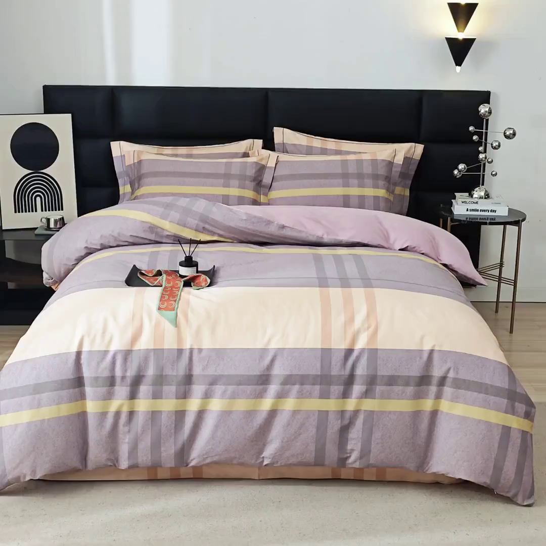 91家纺网 家纺一手货源 找家纺 威克凯丽 2025新款全棉13372系列四件套 诺拉