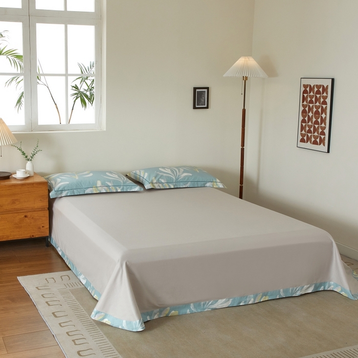 91家纺网 家纺一手货源 找家纺 威克凯丽 2025新款全棉13372系列四件套 雅兰