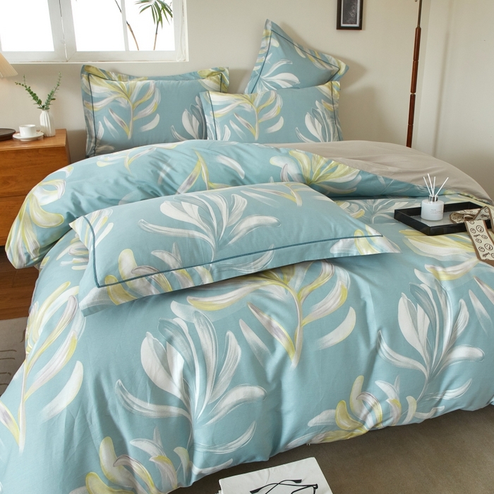 91家纺网 家纺一手货源 找家纺 威克凯丽 2025新款全棉13372系列四件套 雅兰