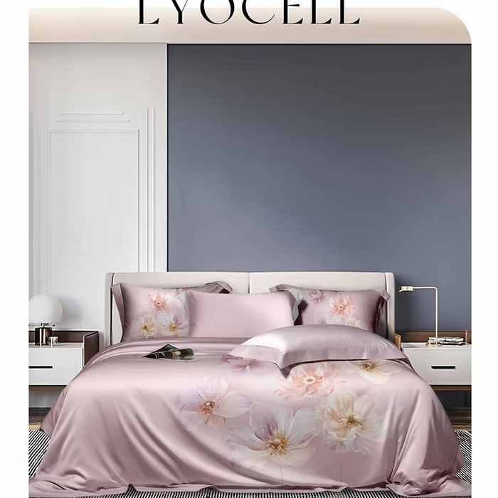 91家纺网 家纺一手货源 找家纺 （总）威克凯丽 2025新款50印花天丝四件套