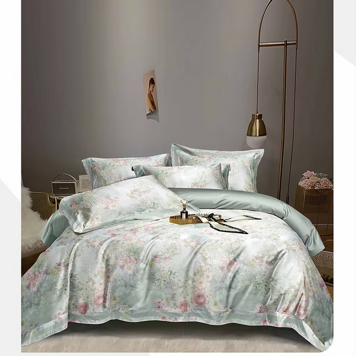 91家纺网 家纺一手货源 找家纺 （总）威克凯丽 2025新款50印花天丝四件套