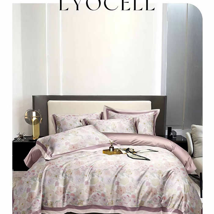 91家纺网 家纺一手货源 找家纺 （总）威克凯丽 2025新款50印花天丝四件套