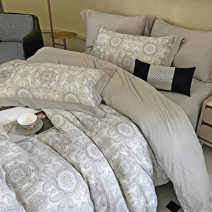 91家纺网 家纺一手货源 找家纺 （总）威克凯丽 2025新款60兰精天丝系列四件套