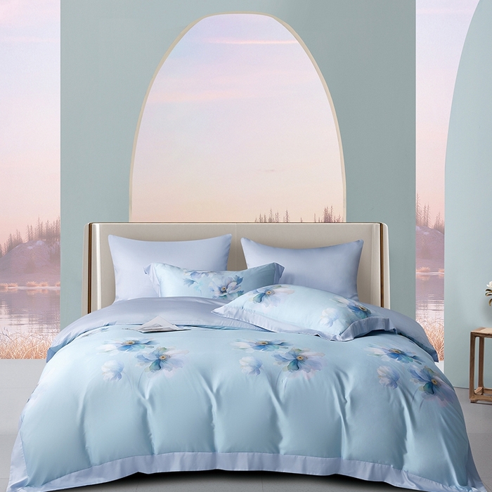 91家纺网 家纺一手货源 找家纺 （总）威克凯丽 2025新款60兰精天丝系列四件套