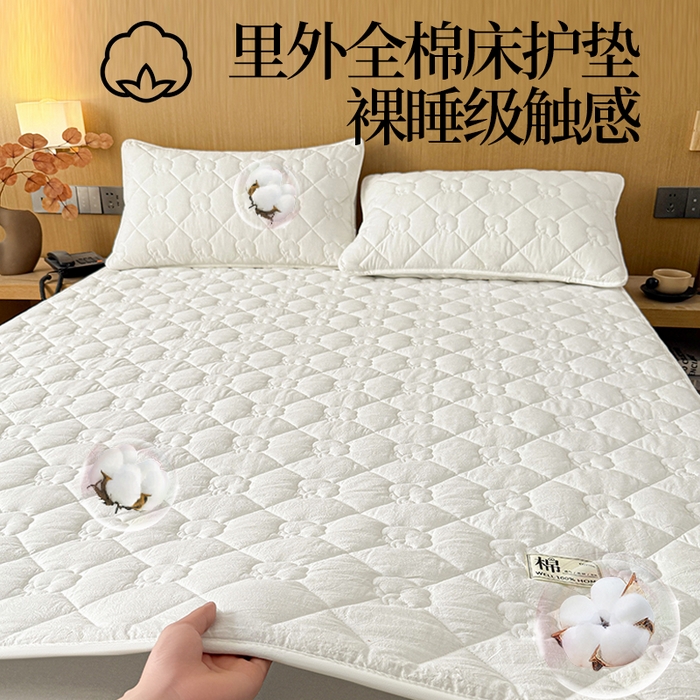 91家纺网 家纺一手货源 找家纺 （总）西域种棉人·千百笠 2025新款A类抗菌里外全棉纯棉100%新疆棉花填充床护垫床褥子单人双人学生垫