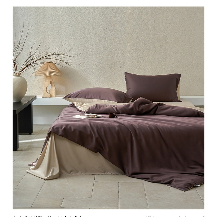 91家纺网 家纺一手货源 找家纺 （总）威克凯丽 2025新款60纯色天丝棉四件套