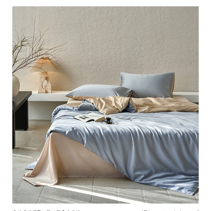 91家纺网 家纺一手货源 找家纺 （总）威克凯丽 2025新款60纯色天丝棉四件套