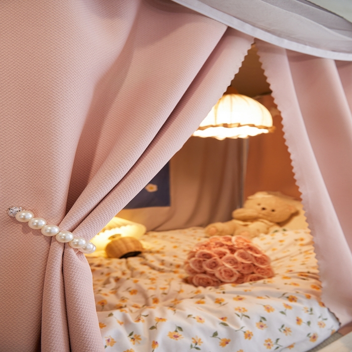 91家纺网 家纺一手货源 找家纺 （总）飞轮海蚊帐2025新款加高全底棉麻花边蚊帐XZ-98 回底 全底 加高1.2  6面全包