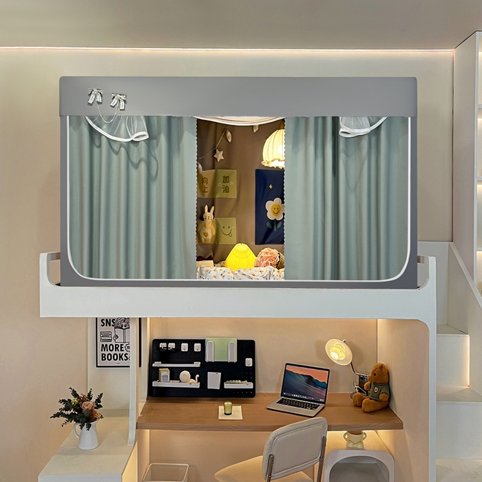 91家纺网 家纺一手货源 找家纺 飞轮海蚊帐2025新款加高全底棉麻花边蚊帐XZ-98 回底 全底 加高1.2  6面全包 灰绿