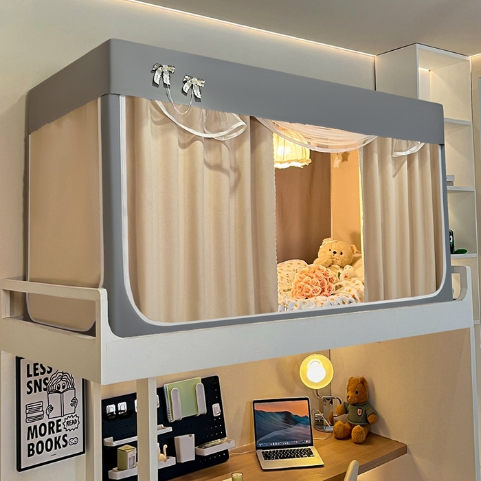 91家纺网 家纺一手货源 找家纺 飞轮海蚊帐2025新款加高全底棉麻花边蚊帐XZ-98  回底 全底 加高1.2 灰米