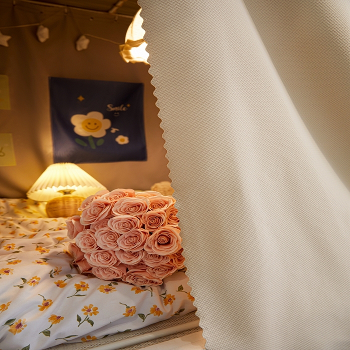 91家纺网 家纺一手货源 找家纺 飞轮海蚊帐2025新款加高全底棉麻花边蚊帐XZ-98  回底 全底 加高1.2 灰米