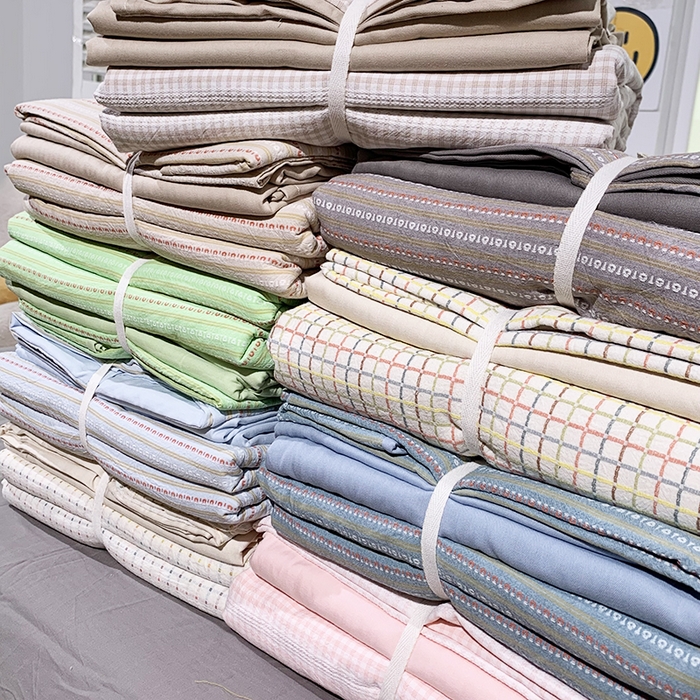 91家纺网 家纺一手货源 找家纺 （总）全美家居 2025新款全棉纯棉色织提花水洗四件套