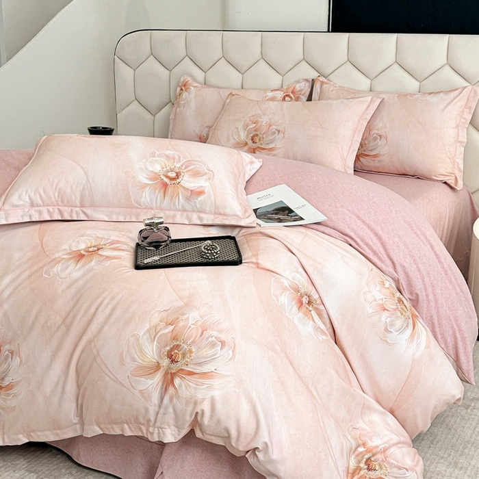 91家纺网 家纺一手货源 找家纺 （总）2025年新款全棉长绒棉数码印花四件套