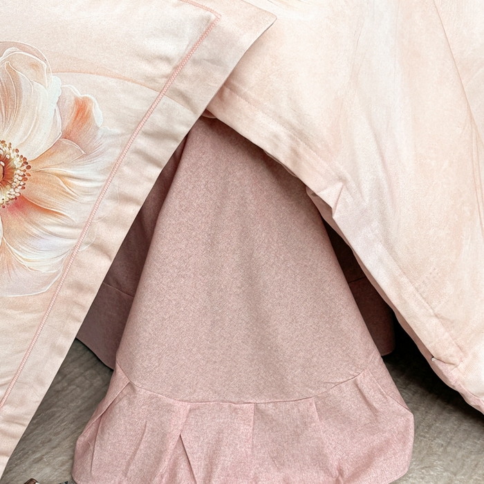 91家纺网 家纺一手货源 找家纺 2025年新款全棉长绒棉数码印花四件套 诗丹娜-玉