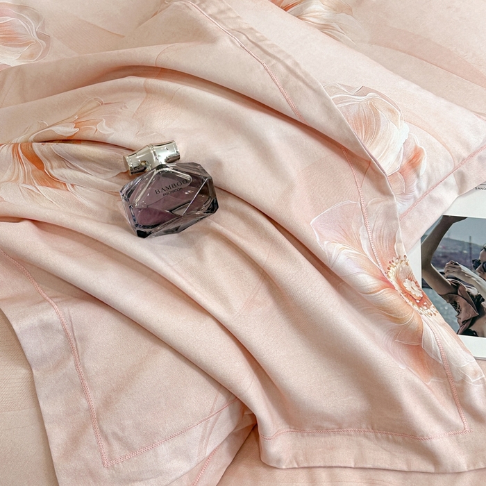 91家纺网 家纺一手货源 找家纺 2025年新款全棉长绒棉数码印花四件套 诗丹娜-玉