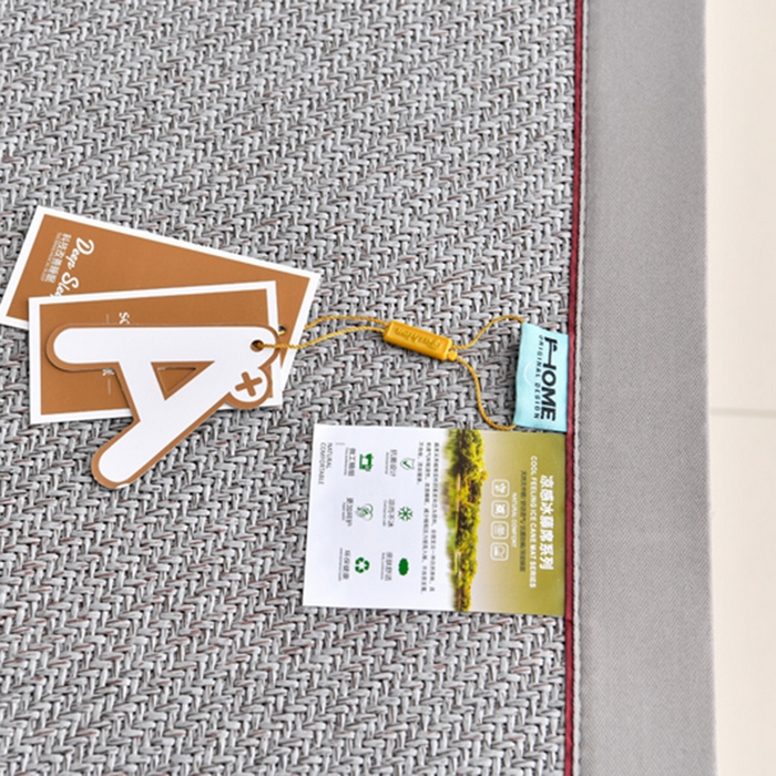 91家纺网 家纺一手货源 找家纺 小牛席业 2025新款3D刺绣印尼藤凉席席子-熊猫刺绣款 熊猫刺绣款-灰色