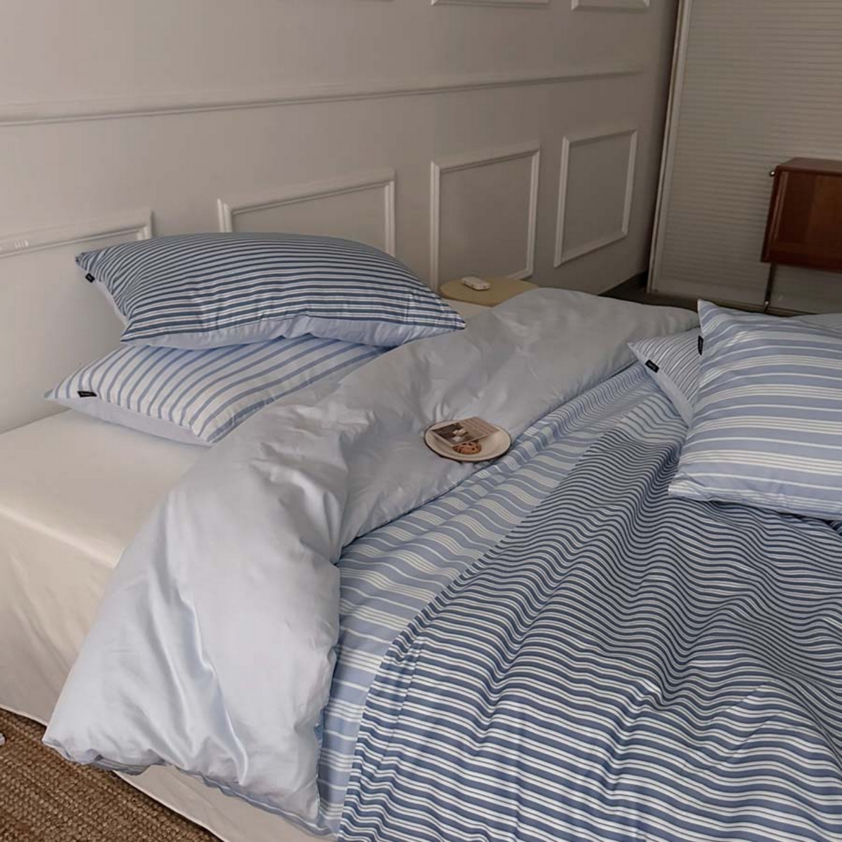 91家纺网 家纺一手货源 找家纺 柚可家居 2025新款40支全棉13372数码印花四件套六件套-哥本哈根 哥本哈根-白