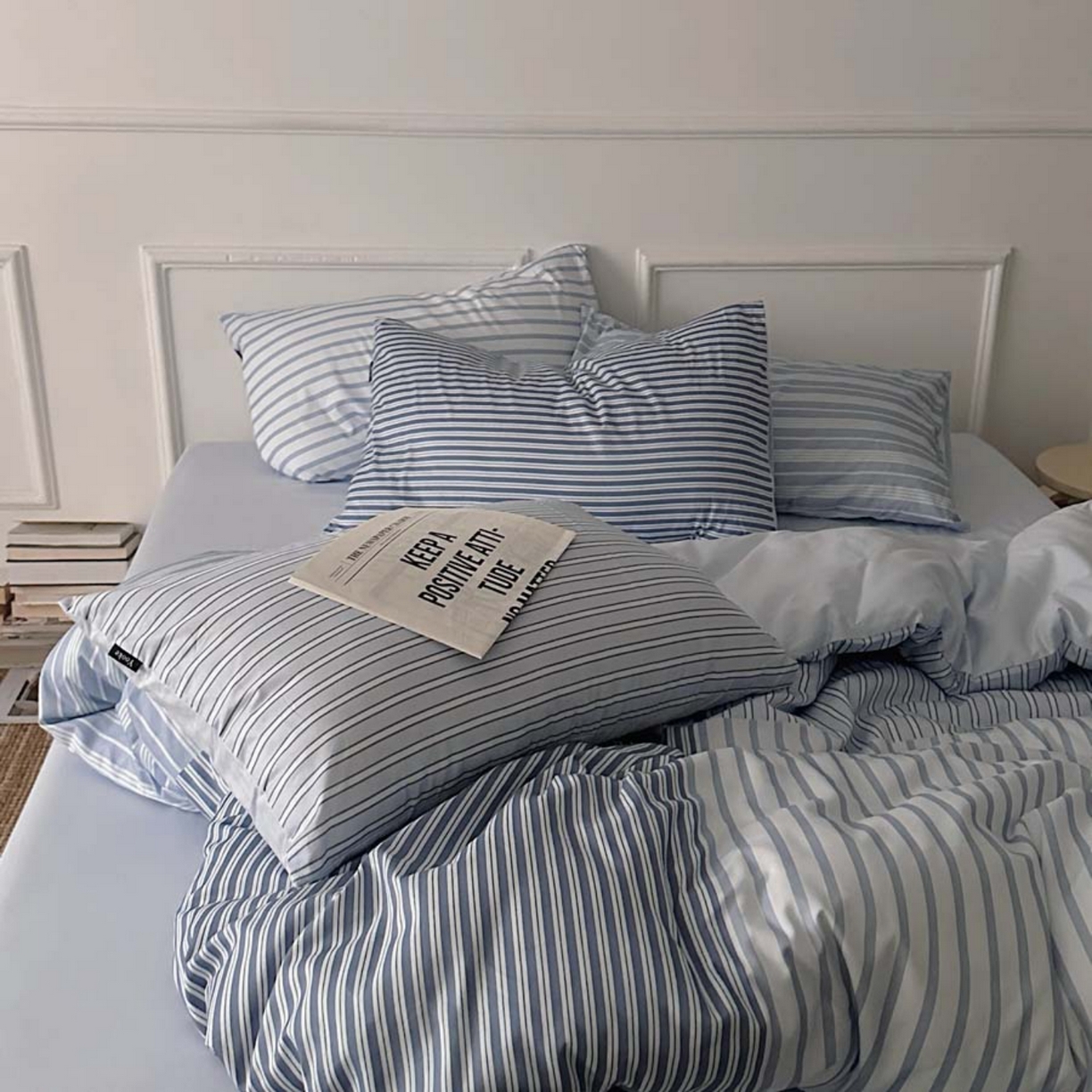 91家纺网 家纺一手货源 找家纺 柚可家居 2025新款40支全棉13372数码印花四件套六件套-哥本哈根 哥本哈根-蓝