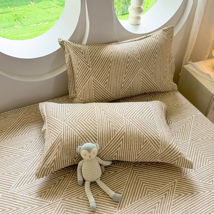 91家纺网 家纺一手货源 找家纺 （总）壹贝家纺 2025新款小清新全棉纯棉印花系列(喷气工艺)(高品质)(花型持续更新)(接受各种预定尺寸)-单枕套 