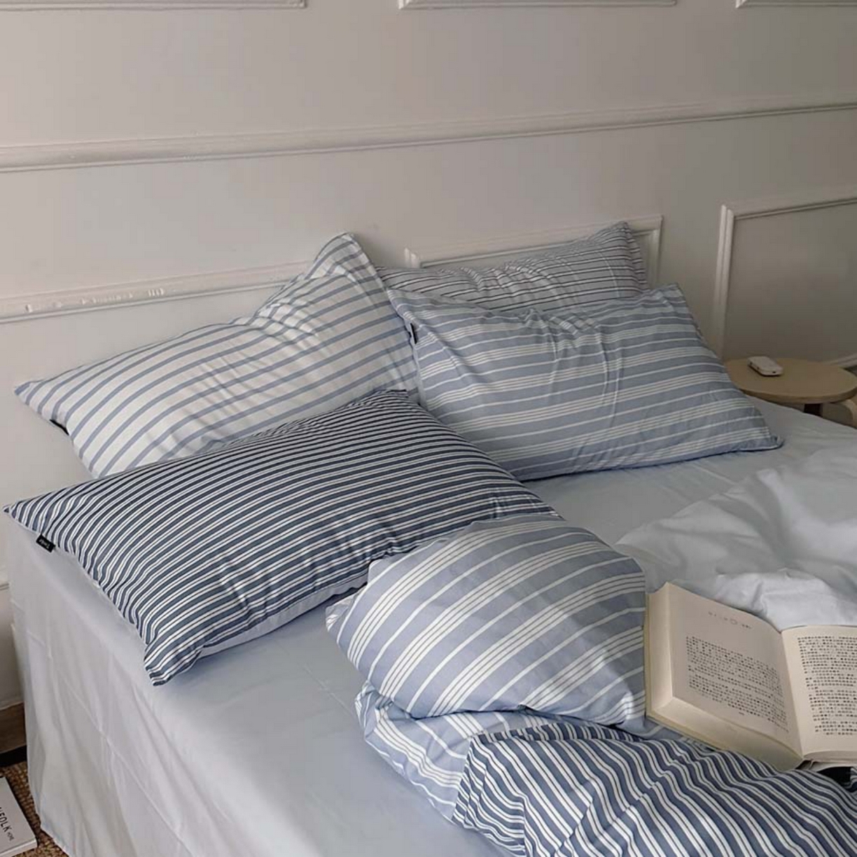 91家纺网 家纺一手货源 找家纺 柚可家居 2025新款40支全棉13372数码印花四件套六件套-哥本哈根 哥本哈根-蓝