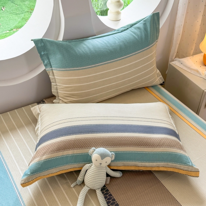 91家纺网 家纺一手货源 找家纺 壹贝家纺 2025新款小清新全棉纯棉印花系列-单枕套  如果爱