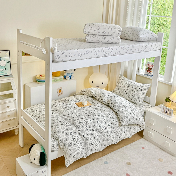 91家纺网 家纺一手货源 找家纺 （总）优米家纺 2025新款A类云感双层纱学生宿舍三件套上下铺三件套