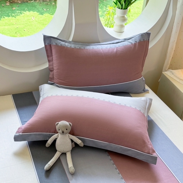 壹贝家纺 2025新款小清新全棉纯棉印花系列-单枕套  致青春