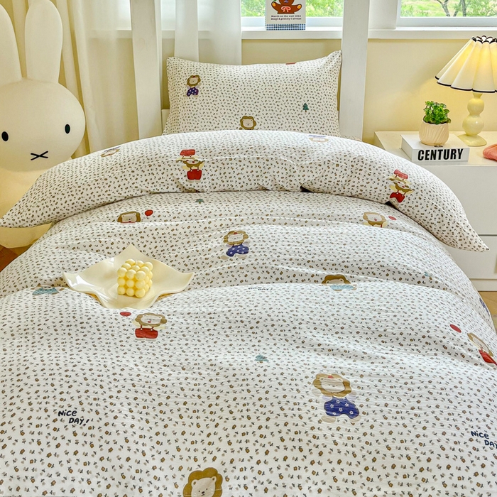 91家纺网 家纺一手货源 找家纺 （总）优米家纺 2025新款A类云感双层纱学生宿舍三件套上下铺三件套