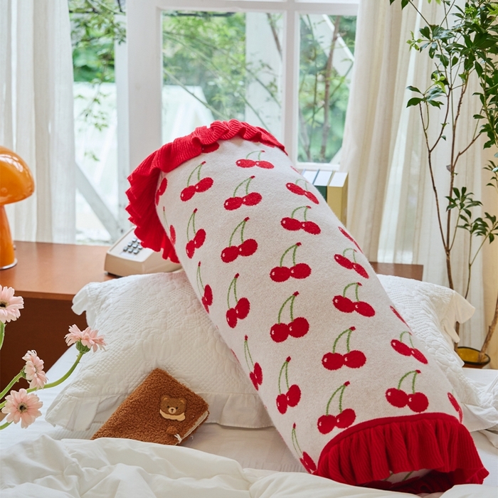 91家纺网 家纺一手货源 找家纺 暖绵绵2025新款抱枕毯子抱枕套-奇芮系列 奇芮-圆柱枕