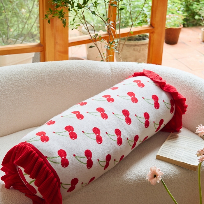 91家纺网 家纺一手货源 找家纺 暖绵绵2025新款抱枕毯子抱枕套-奇芮系列 奇芮-圆柱枕